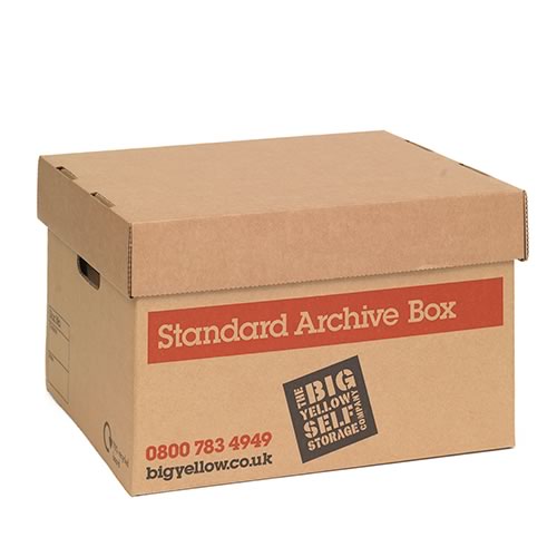 large cardboard box with lid